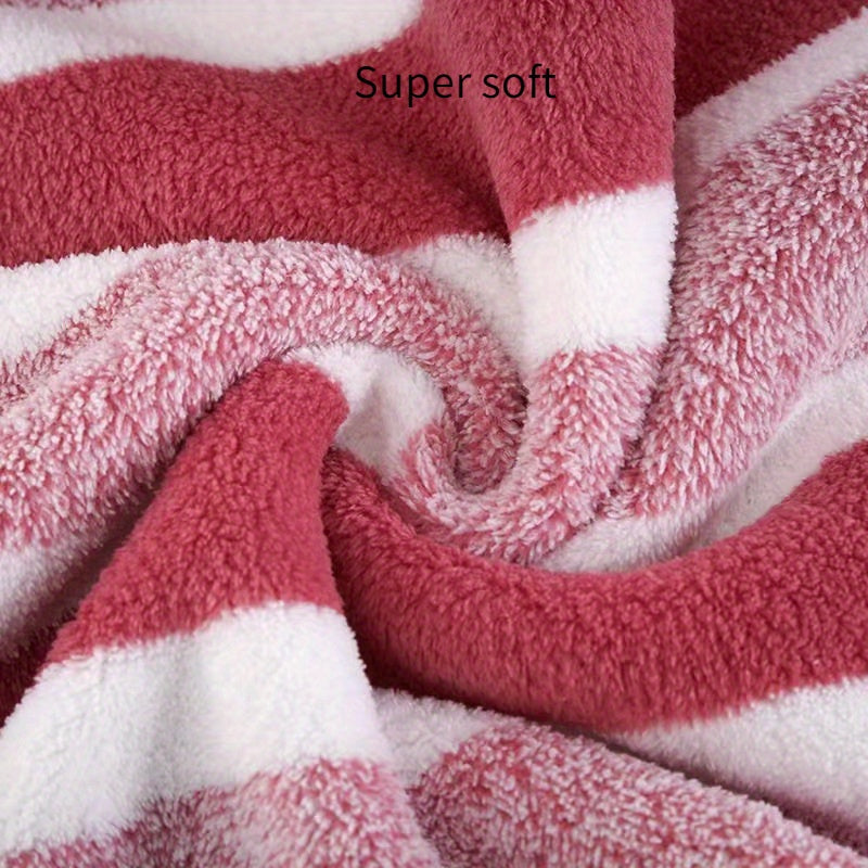 8pcs set, no hair loss, super absorbent, super soft two-color striped interval bath towel combination, including 2 large bath towels, 2 large face towels, 4 hand towels
