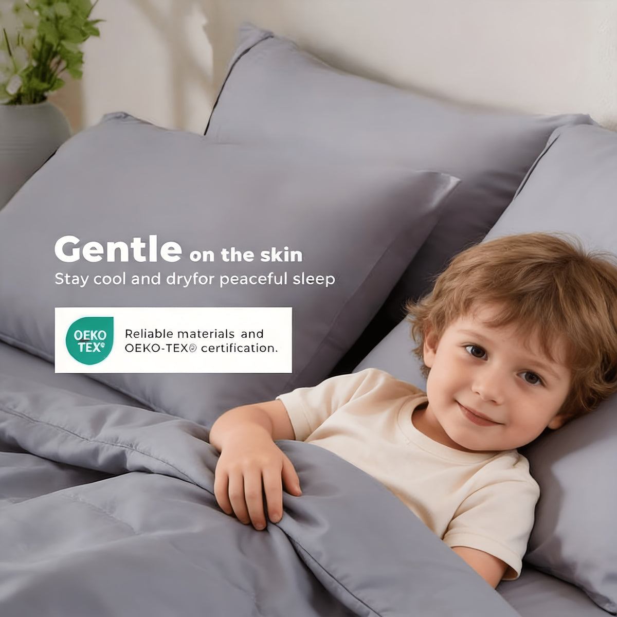 4pcs Cooling bedding - Extra Deep Pocket Breathable And Cooling - Suitable for Hot Sleepers And Sweats, Children Pillowcases, Flat Sheet And Fitted Sheet - A Perfect Gift for Family, Queen And King Sizes, Day Delivery - Random Color