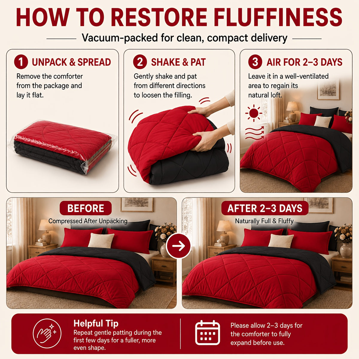 2/3pcs Solid Color Diamond Quilted Large/King Size Bedding, Soft, Comfortable, and Fluffy with Microfiber Filling and Lightweight, Breathable Fabric. Easy to Care for, Warm for All Seasons. Includes Comforter and Pillowcases. Luxurious Quality