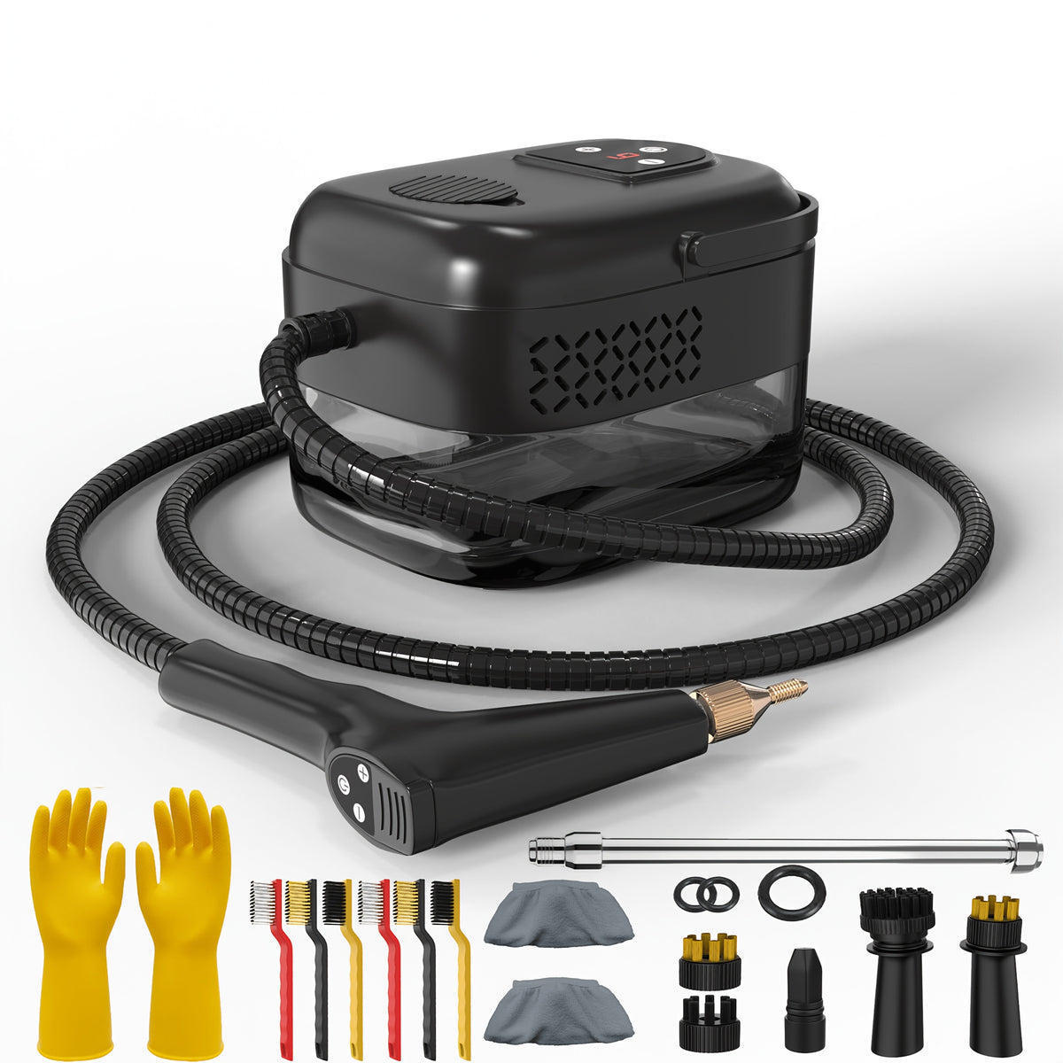 High Pressure Steam Cleaner, Household Steam Cleaner Handheld, Suitable For Kitchen Fume, Sofa, Small Air Conditioning, Washing Machine, 35pcs Accessory Set (without Steam Cleaner)