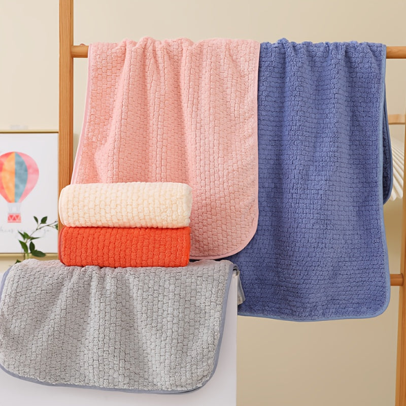 4pcs Hand Towel Set Is Made From Soft, Highly Absorbent Coral Fleece Fabric And Features Quick-drying Technology.ideal for Use At Home, Spas And Hotels, Perfect Gifts for Back to School, Labour Day, Halloween, Thanksgiving, Black Friday, Christmas!