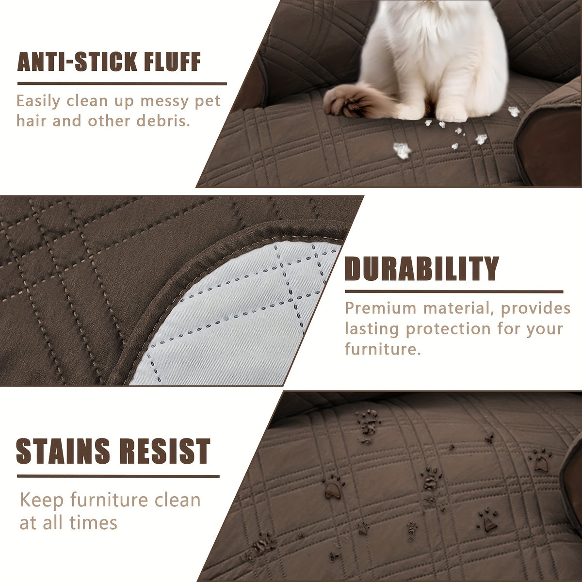 (S/L)1pc All-In-One T-Cushion for Comfort And Style Classic Style Armchair Cover, Double-Sided Anti-Slip Armchair Cover, Elastic Band Closure, Machine Washable, for Comfort And Style, Pet-Friendly, All-Season Use, Halloween, Christmas