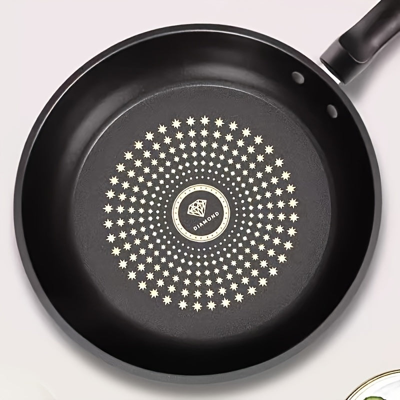 A 9.45-inch Cast Iron Non-stick Frying Pan - Dishwasher-cleaned, Compatible with Induction Cooker, Healthy Cooking, Reduce Smoke, Perfect for Gas and Electric Stove, with Lid, Perfect for Fried Eggs, Steak, Pancakes