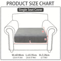 Jacquard Stretch Sofa Cushion Covers, Machine Washable Polyester Slipcovers with Separate Seat, Chaise, Armrest and Back Options in Five Colors