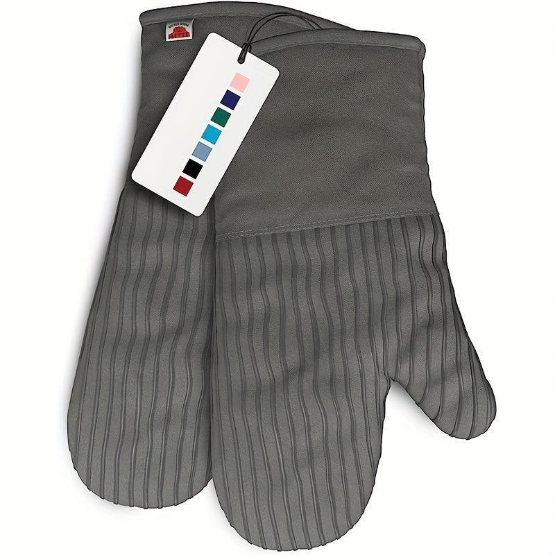 6pcs Oven Mitts And Pot Holders/ 1 Pair Oven Mitts, Kitchen Oven Glove High Heat Resistant Oven Mitts And Potholder With Non-Slip Surface For Cooking, Mother'S Day Gift