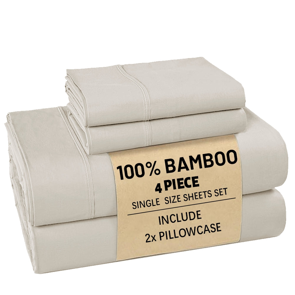 [Deep Sleep] 4/6pcs Bamboo Bed Sheet Set, Luxury Soft & Cooling Sheet Set For Hot Sleepers, 5 Star Hotel Experience Bed)Child Sheets Sets Deep Pocket Up To 16"Breathable Bedding For Room, Hotel 2200TC Bedding Sheets Queen Bed Sheets W/ Random Color