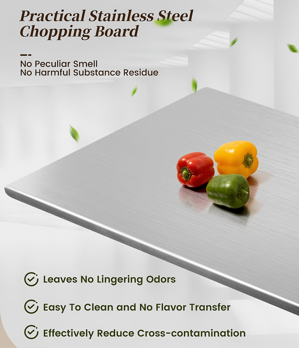 304 Stainless Steel Cutting Board Butcher Block Household Rolling Board Kitchen Supplies