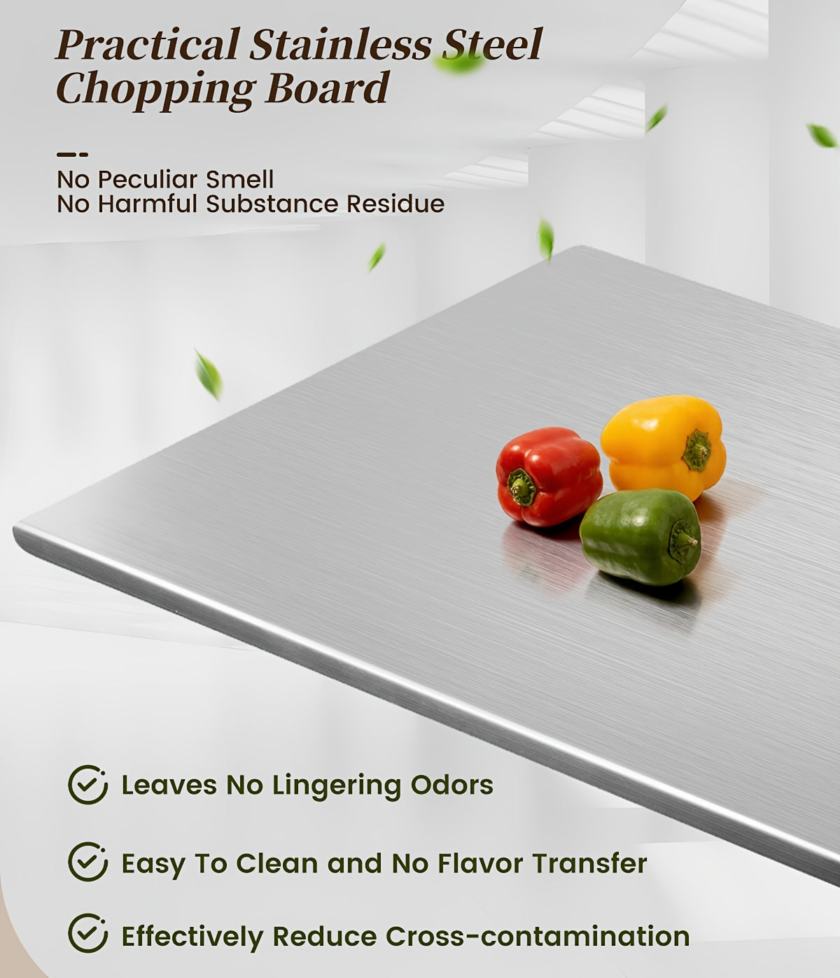 304 Stainless Steel Cutting Board Butcher Block Household Rolling Board Kitchen Supplies