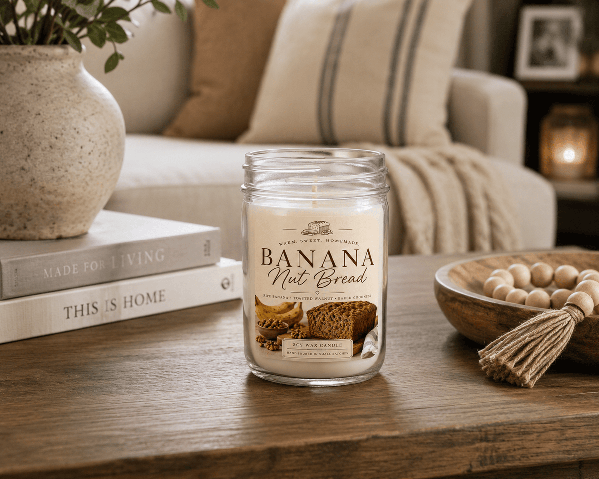 Banana Nut Bread Soy Wax Candle