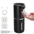 Touchless Soap Dispenser with 13.53 oz Capacity, USB Charging, Four-Level Adjustable Output and Power Display for Wall-Mounted Bathroom Use
