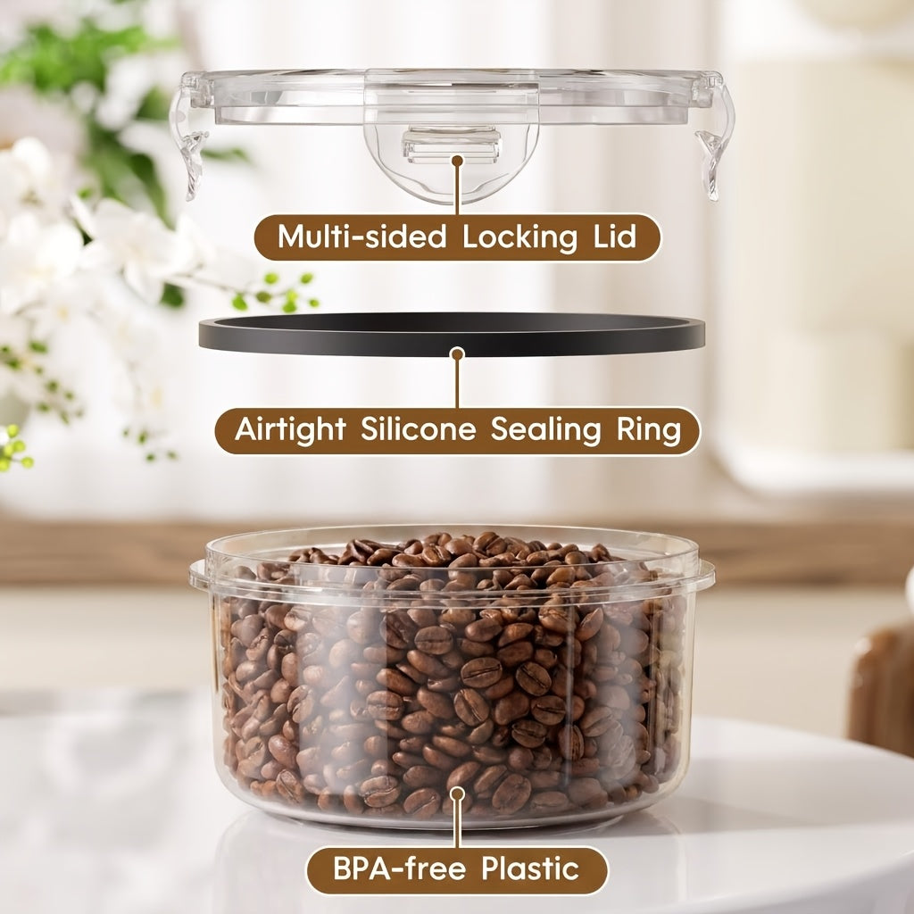 24/40/48pcs (12/20/24 Lids + 12/20/24 Box) Food Storage Container, Fresh-Keeping Boxes, Easy-To-Secure Lids- Airtight Plastic Containers for Food, Suitable for Pantry, Travel, Outdoor Picnics, Kitchen Organization Additions, with Labels Marke