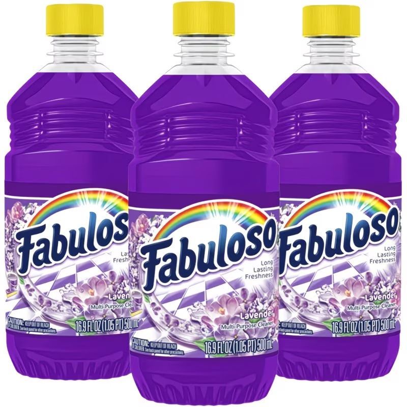 Fabuloso Lavender Multi-Purpose Cleaner 3 Pack – Floor Cleaner & Household Cleaning Liquid 16.9 floz