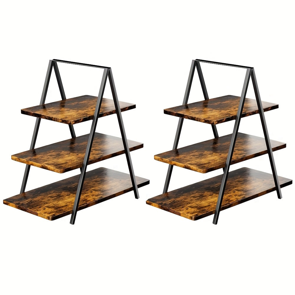 Cupcake Display Stand, Old-Fashioned Wood 3-Layer Dessert Shelf, Dessert Table Display Kit, Paper Cup Cake Shelf 50 Cupcakes, Kitchen Accessories, Suitable for Family Parties, Wedding, Halloween, Local Warehouse