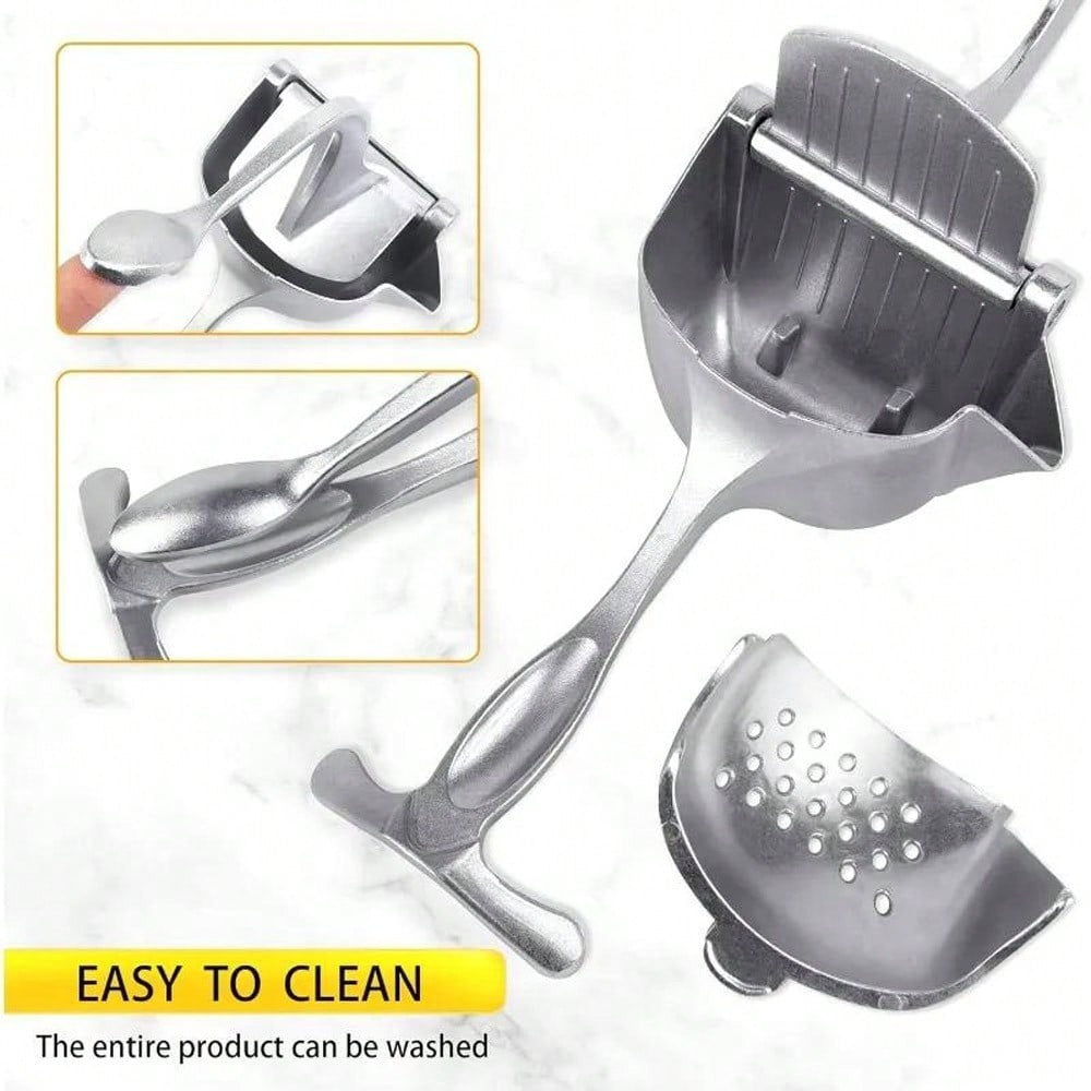 High-Quality Heavy-Duty Metal Manual Juicer, Equipped with an Additional Filter. Handheld Citrus Juicer for Extracting Juice from Lemons, Oranges, Apples, Cucumbers, And Watermelons. Kitchen Tool
