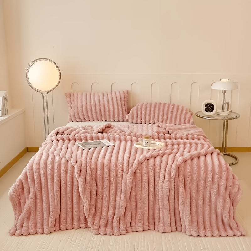 Opulent Imitation Rabbit Fur Blanket Ultra-Soft, Lightweight, Material Safety, Suitable for Children, Multi-Color, Ideal for Bed And Sofa, Travel, Camping, Home Bedroom Decor, Homegoods, Cozyvibes, Room, Best Gifts for Valentine'S Day