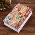 Book Shaped Storage Box with Key Lock, Butterfly or Rose Decorative Hidden Compartment for Money, Jewelry and Small Personal Items on Desk or Shelf