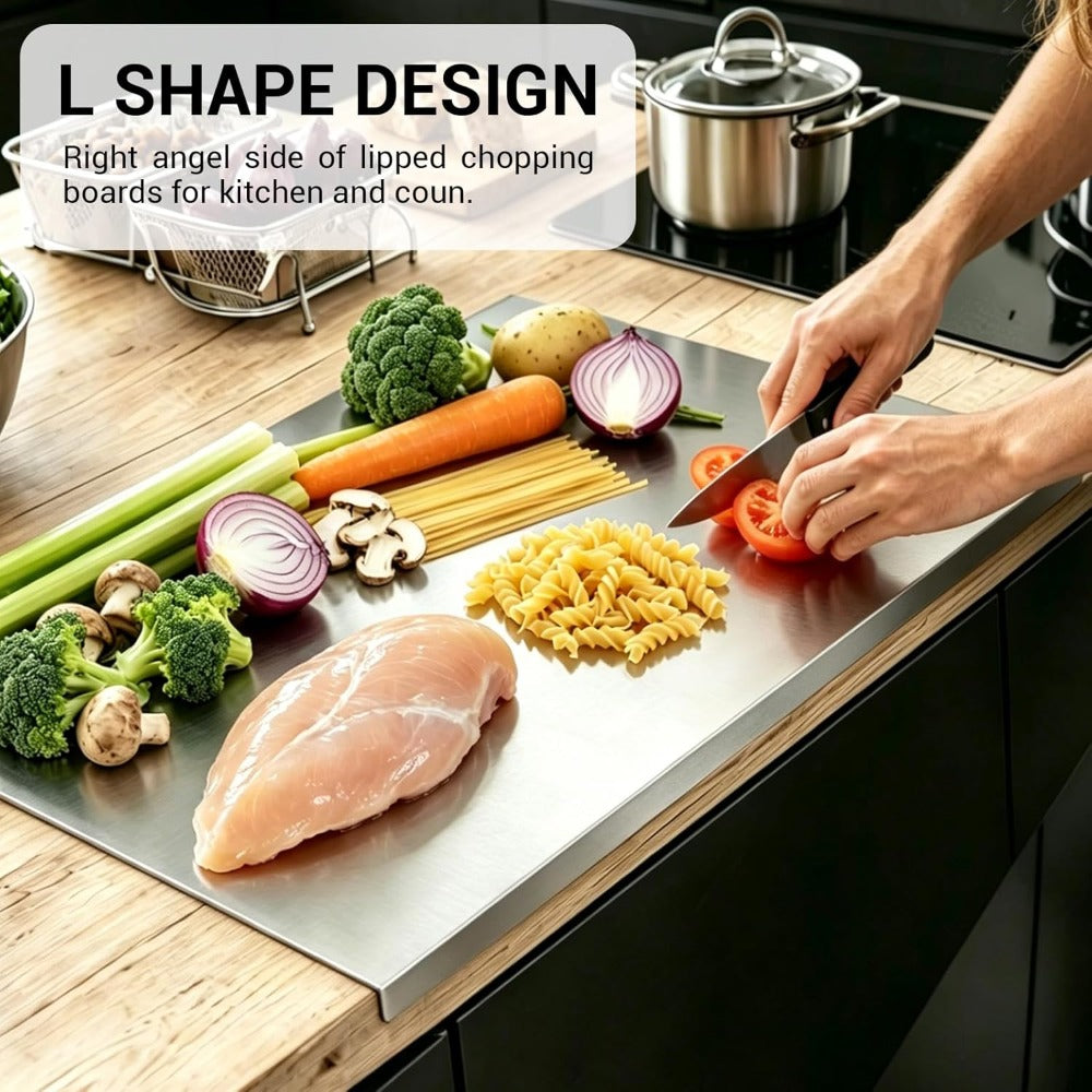 304 Stainless Steel Cutting Board Butcher Block Household Rolling Board Kitchen Supplies, Preparation, Meal Prep Tools, Modern Cutting Surface, Sleek Kitchen Tool, Rustresistant Material, for easy To Clean, Versatile Cutting Mat, Kitchen Work Surfac