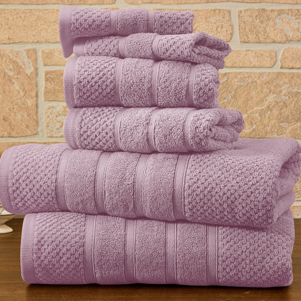 6 Piece Egyptian Cotton Towel Set . The set is made of 100 Egyptian cotton known for its softness, absorbency, and durability. These towels make an ideal complement to any bathroom whether you use it to pamper yourself or reserve it for special guests. Th