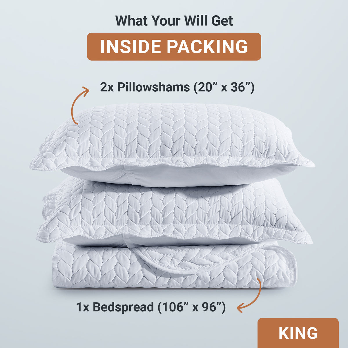 Lightweight Quilted Bedspread – Soft and Breathable Quilt Set, All Season Microfiber Bedding, Modern Style Soft Bedding Set, Twin, Full / Queen, King Sizes, Machine Washable Halloween Christmas