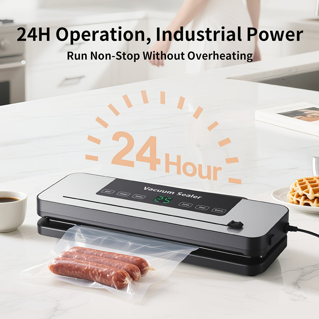 65000 PA Commercial Vacuum Sealer Machine System with 10 Free Bags, Dry/Moist Modes, 6-In-1 Sealing Machine for Storage And Sous Vide, Automatic Sealing Machine, Modern Vacuum Sealer