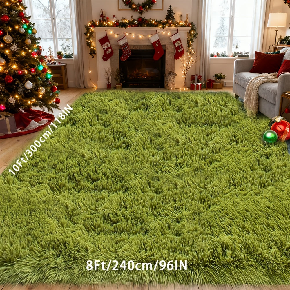 A Super Soft Thick Plush Carpet, Fluffy And Soft, Suitable for Bedroom Indoor Carpet, Non-Slip Soft Machine Washable Carpet,Ideal for Bedroom, Living Room,Study, Dorm,,Home Decor, Christmas Gift, Christmas Decor