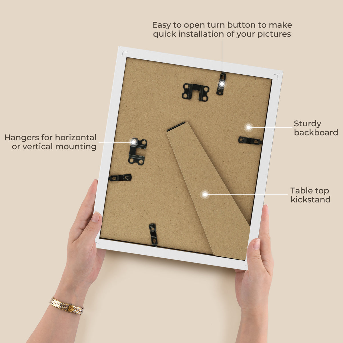 3 Pack 6x8/8x10/9x12/11x14/16x20 Picture Frames Set with Mat or without Mat, Engineered Wood Photo Frames with Plexiglass, for Wall or Tabletop Display - Gallery Wall Frames, Office Home Decor,Poster Frames