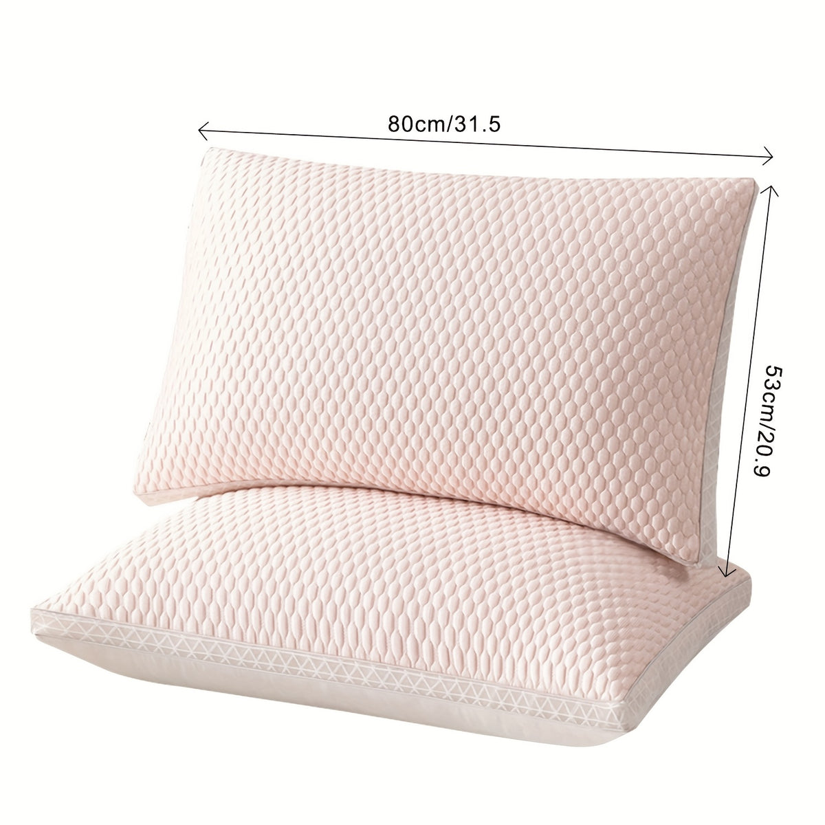 2pcs High-quality Sleep Pillows, Soft And Comfortable For Restful Sleep, Hotel-grade Pillows, Home Use Pillows, Neck Support Pillow Inserts For Student Dormitories