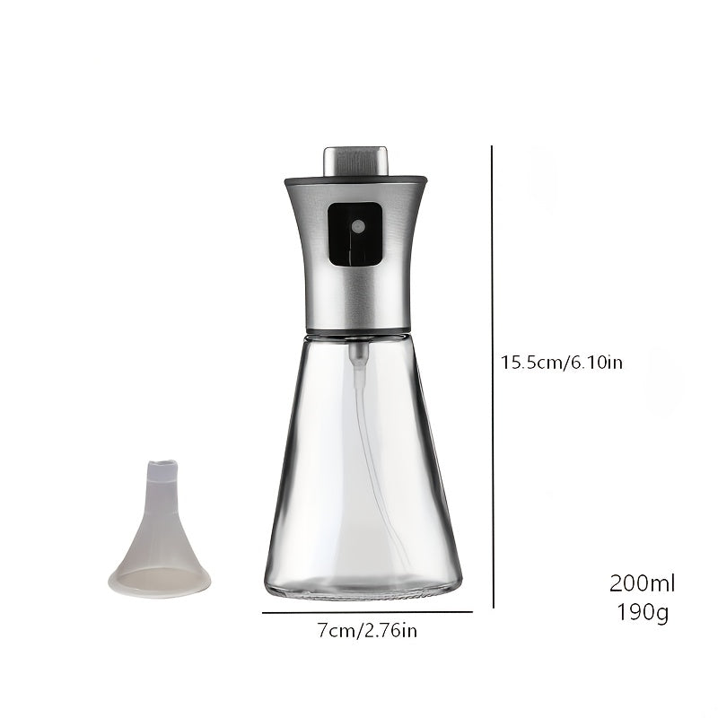 Oil Sprayer for Cooking - Stainless Steel Oil Spray Bottle, Pressurized Spray Glass Oil Spray Pot, Kitchen Olive Oil Cooking, Barbecue Restaurant Oil Spray Bottle, Christmas Essentials
