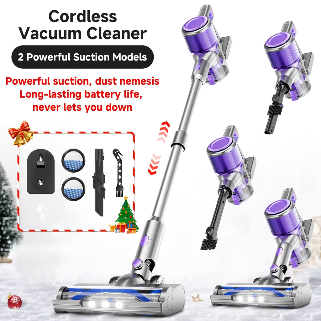 45-70Kpa Powerful Vacuum Cleaner Kits (Corded / Cordless) & Motor Only Option Available, Stick Vacuum with 45min Runtime, Anti-Tangle Vacuum Cleaners, 50.72oz Dust Cup, Rechargeable Corded and Wireless Vacuum for Hardwood Floor Carpet Pet Hair