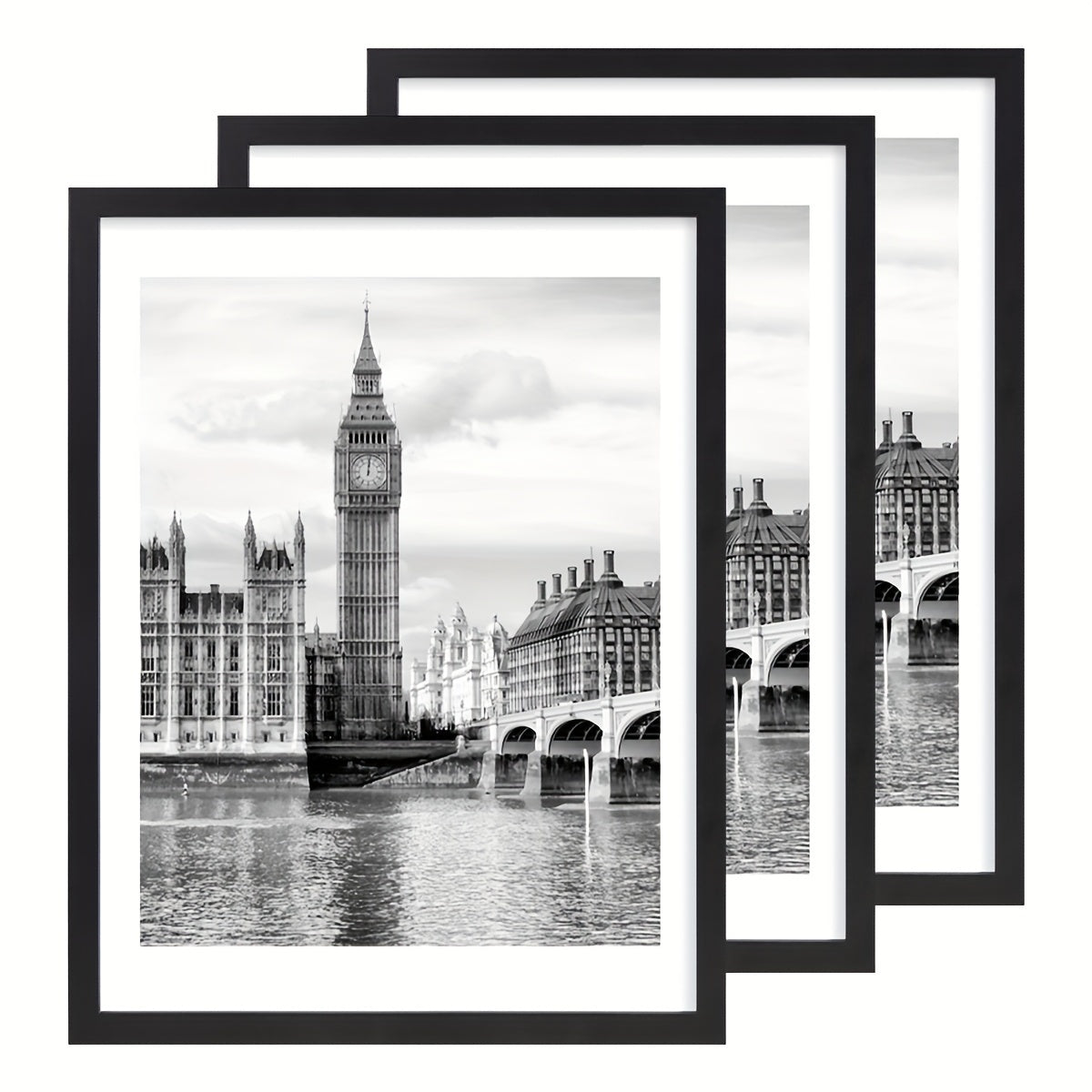 3pcs/Set of 12X16In Decorative Photo Frames in Various Colors, Suitable for Hanging in The Hallway Or on The Wall of The Living Room, Or As Gifts for Friends And Family, Photo Frames for Wall
