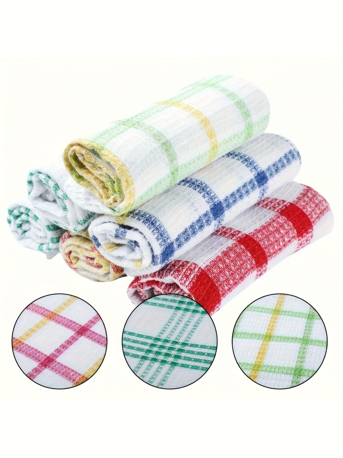 12 Kitchen Dishcloths, Soft and Absorbent Cloths, Household Cleaning Tools, Reusable and Durable Kitchen Cloths, Home and Wedding Decorations
