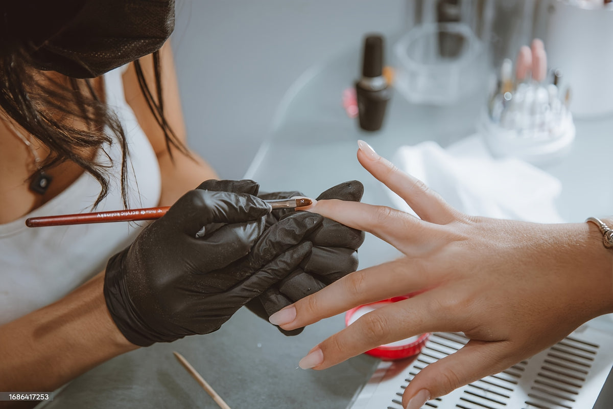 100 Count Nitrile Gloves | 6 Mil Thickness, Latex-Free, Chemical Resistant, Flexible Form-Fitting, Tear Resistant, Ambidextrous for, Automotive, Kitchen, Toilet, Car, Use