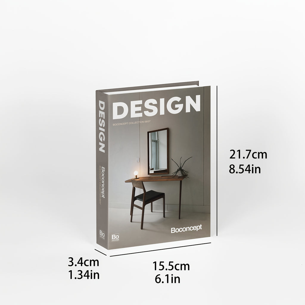 Three-piece Nordic style stackable paper dummy books, living room bookshelf decoration dummy books, maintenance-free decoration dummy books set.