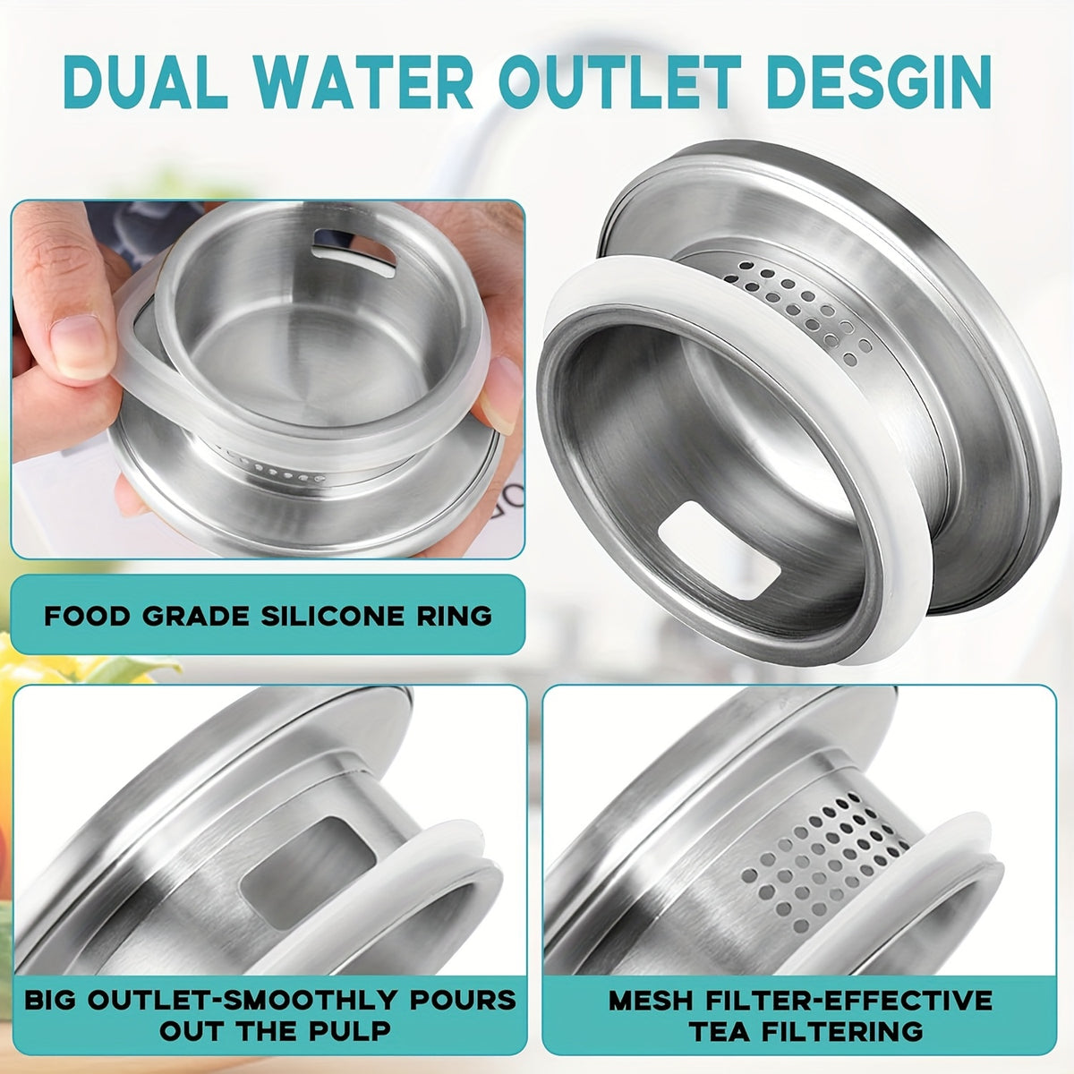 1/2 Pack 2 Liters/68 Oz Square Glass Pitcher with Lid And Handle for Fridge, Iced Tea And Coffee Carafe Beverage Serveware, Heat Resistant Borosilicate Water Jug for Hot/Cold Drinks And Milk, 304 Stainless Steel