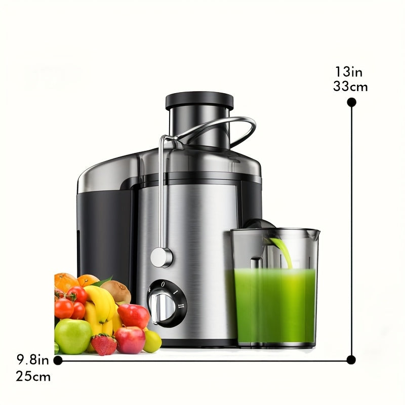 Multi-Function Juicer, Juice Blender, Mixer, Food Processor, 3-Inch Wide-Mouth Juicer Extractor for Vegetables And Fruits, 3-Speed Settings, Easy to Clean, Detachable, High Juice Yield, Fast Juicing, Quick Juice Extraction for Fruits And Vegetables