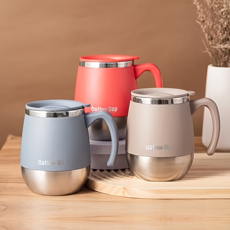 Insulated Double-Wall Mug for Both Hot And Cold Beverages - 16.91Oz Stainless Steel Vacuum-Sealed Coffee Cup with Cover - Perfect Present for Home, Outdoor Adventures, Camping, Birthdays, And Holidays (Thanksgiving, Christmas), Halloween