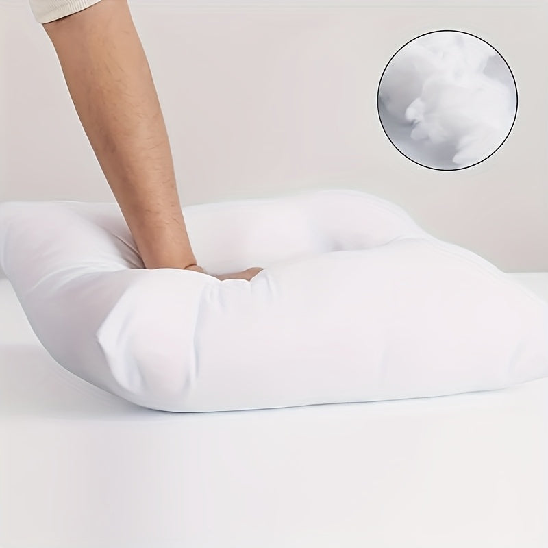 White Square Pillow Inserts with Soft Fiber Filling, Washable Decorative Cushion Cores in 14, 18, 20 and 22 Inch Options for Sofa and Bed Styling