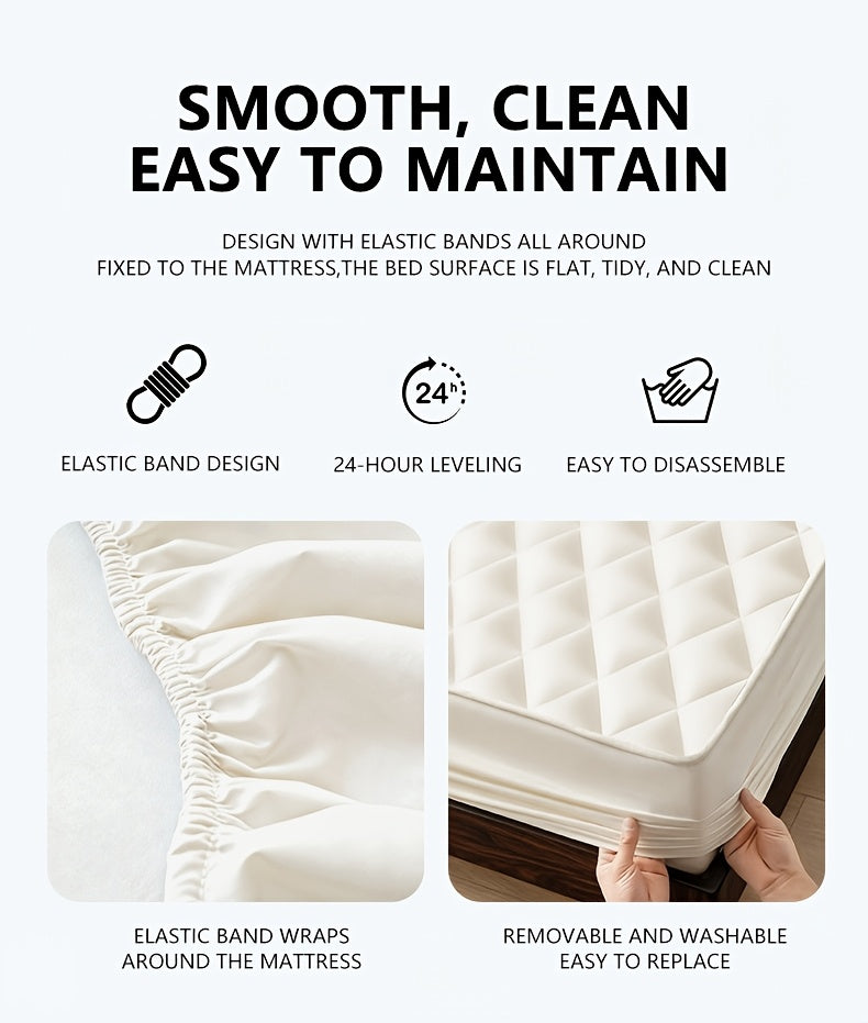 Buy One, Get One Free, Total Of 2pcs Couples Quilted Waterproof Mattress Cover, Comfortable Stain & Wrinkle Resistant, PPerfect Gift For Family, Couples- Bedding Decorations, Valentines Day Gifts(No Pillowcases)