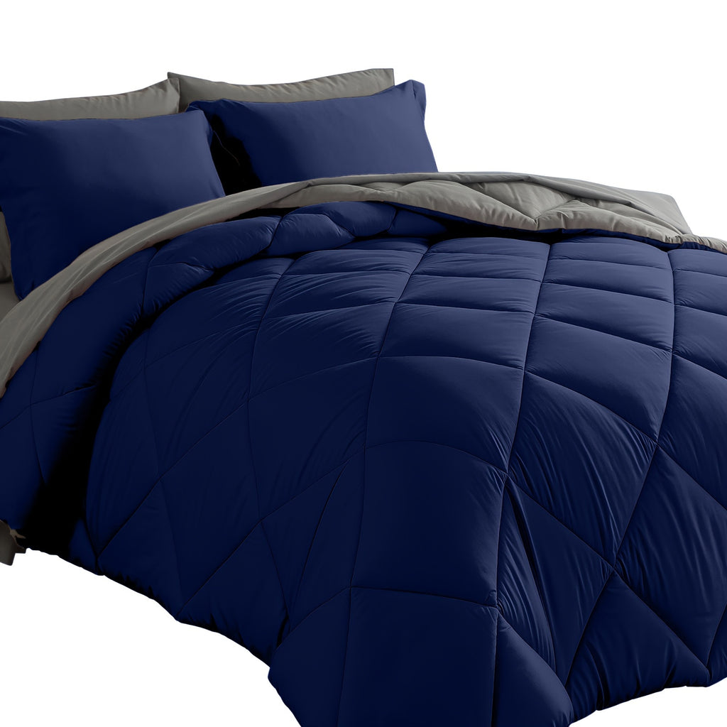 Cosybay 7 Piece Luxurious Comforter Set Queen/King/Full Size, Bed In A Bag Bedding Includes 1 Comforter, 1 Bed Sheet, 1 Fitted Sheet, 2 Pillowcases, 2 Pillow Shams, Soft Complete Bedding for Home Hotel, Perfect for Halloween Holiday, Birthday