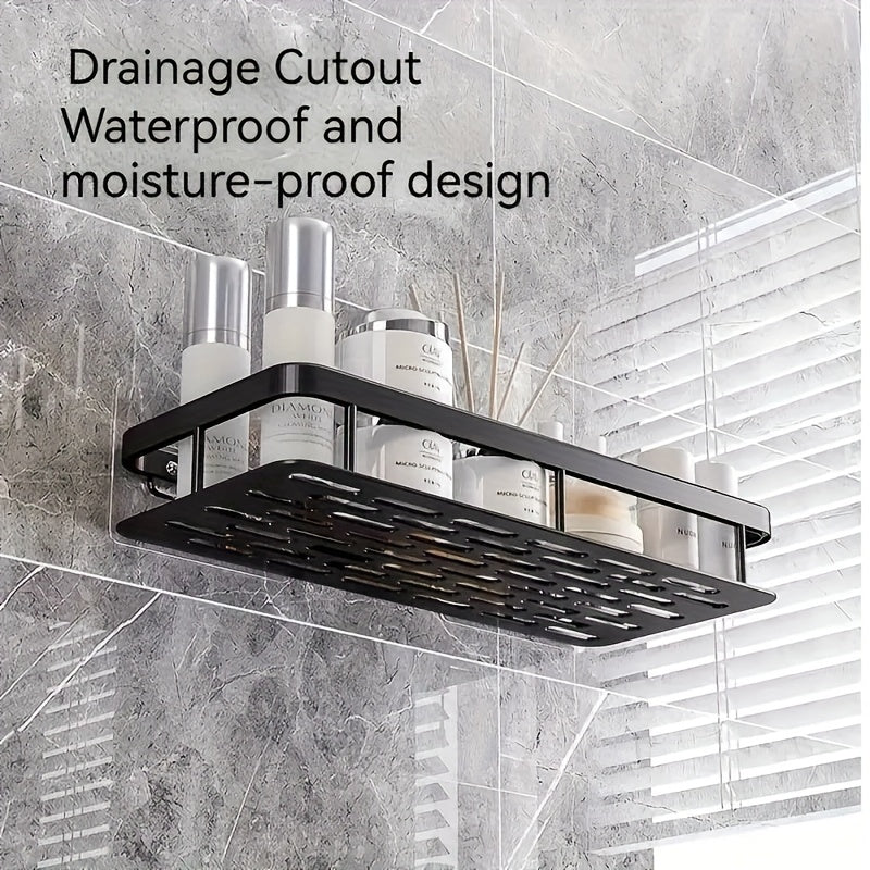 Multi-piece Shower Rack Bathroom Rack Wall-mounted Storage Rack Bathroom Shampoo Lotion Cosmetics Storage Rack Kitchen And Bathroom Storage Space-saving Storage Rack-no Drilling Required, Suitable for A Variety Of Scenarios-Free Traceless Sticker