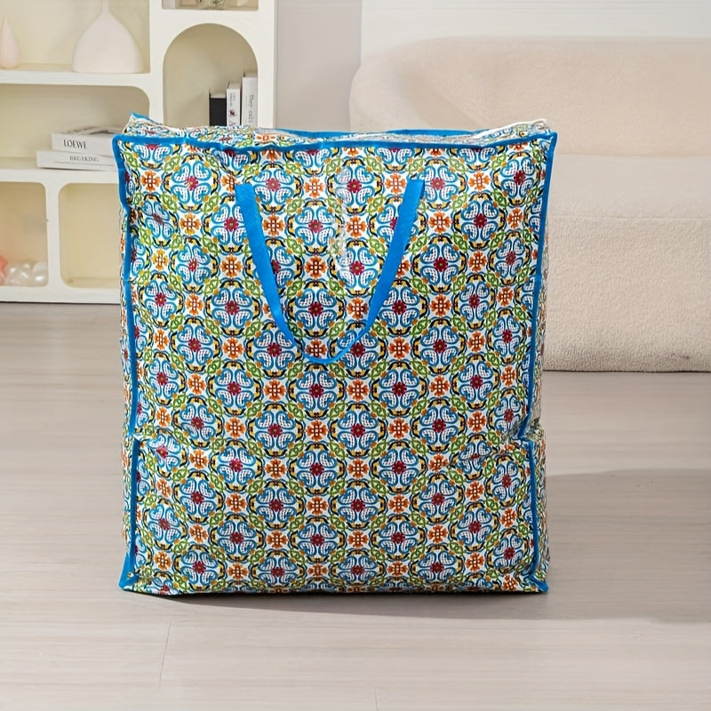 Six Color Options: Red/pink/blue/light Blue/green/black. Super Large, Durable Moving And Storage Bags - High Capacity, Reusable Zipper Storage Bags, Suitable for Clothes, Bedding - Ideal Choice for Home Moving, Closet Cleaning And Holiday Decoration.