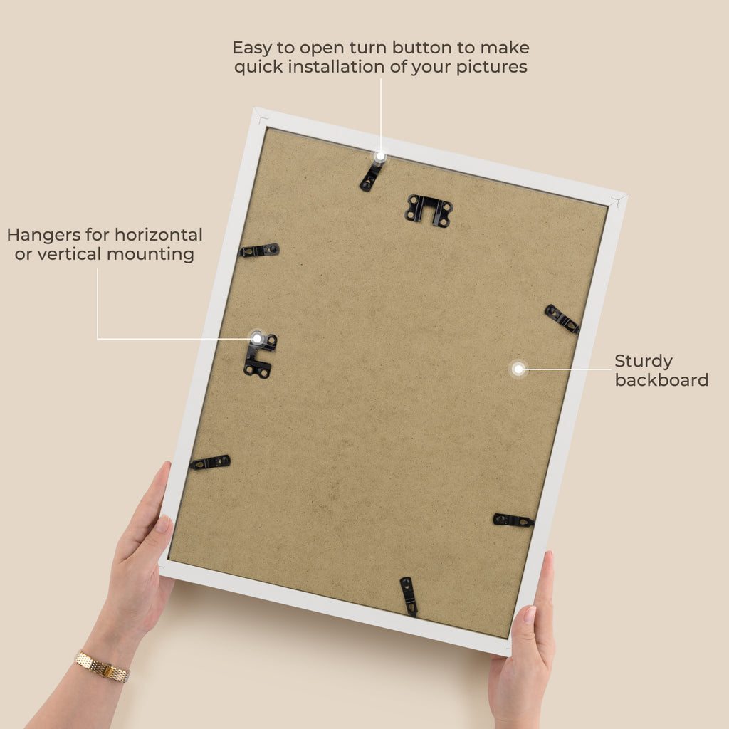 3 Pack 6x8/8x10/9x12/11x14/16x20 Picture Frames Set with Mat or without Mat, Engineered Wood Photo Frames with Plexiglass, for Wall or Tabletop Display - Gallery Wall Frames, Office Home Decor,Poster Frames