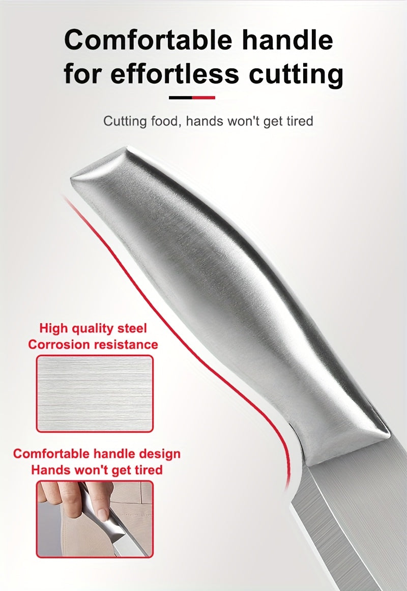 Stainless Steel Manual Slicer Meat Cutter Cutter Slicing Knife Easy To Clean Stainless Steel Manual Meat Cutter Suitable For Frozen Beef, Vegetables And Bones, Ideal Kitchen Gadget