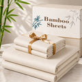20 Inch Deep Pocket Bed Sheet Set, 3 or 4 Piece Cooling Hotel-Style Bedding with Fitted Sheet, Flat Sheet and Pillowcases in Twin Full Queen King