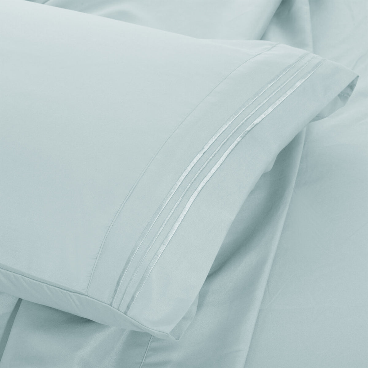 Lux Decor 6 Pieces Solid Bed Sheets Set - Modern Soft Comfortable Bedding Set, Hotel Luxury Skin Friendly Cooling Sheets & Embroidered Pillowcases Without Filler - All Seasons Bed Sheet with 16 Inches deep Pocket, Breathable Skin Friendly & Cooling Sheets