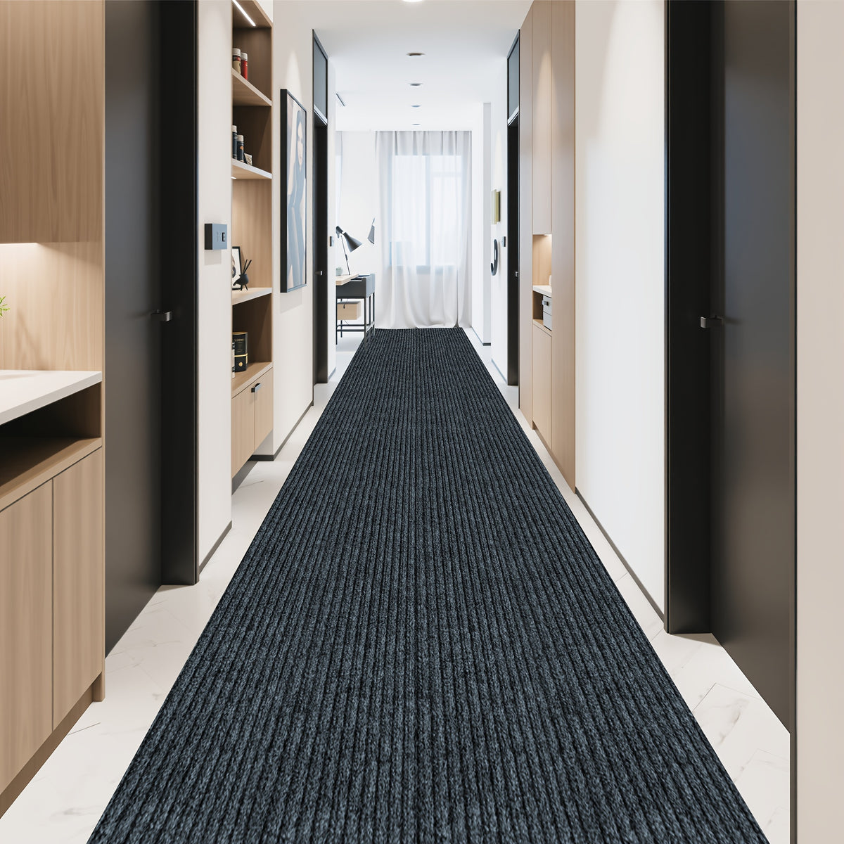 Entryway Mat, Indoor Door Mat Entrance, Non Slip Peel And Stick Low Profile Doormat, Entry Mat Door Mats Indoor, Front Door Mat Inside Door Mat Non Slip, Washable Door Mat, Easy to Clean Doormat, Floor Mat for Entryway