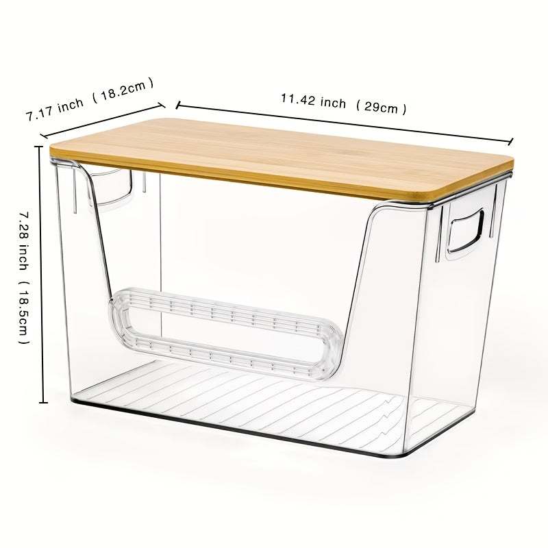 1/2/4pcs Stackable Trash Bag Dispenser, Trash Bag Holder, Extra-Large Clear Acrylic Kitchen Organizer, Suitable for Under-Sink Organization, Laundry Room Organization, Holds Trash Bags and Some Small Items