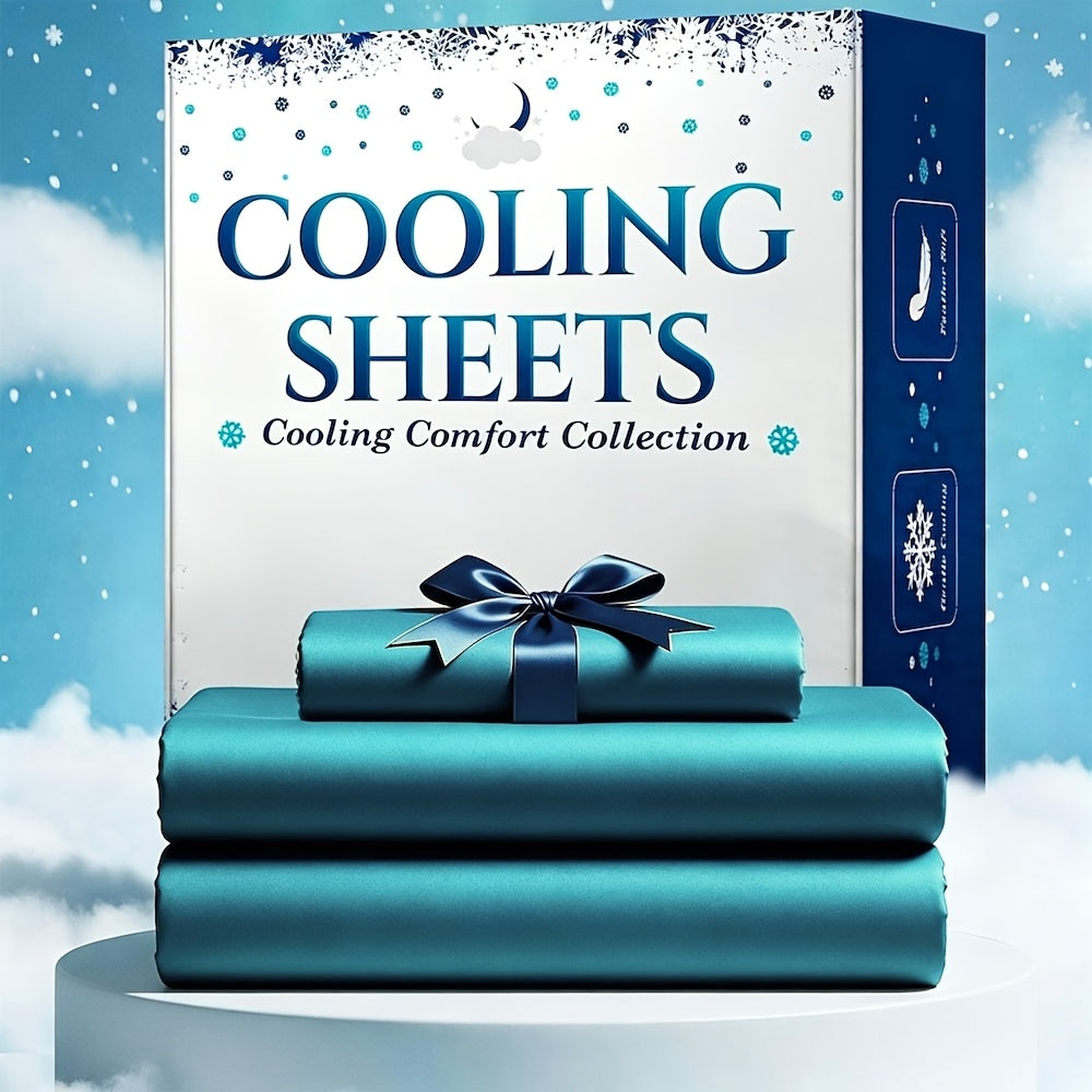 3/4pcs Cooling Bamboo Bed Sheet Set, Kids 4000 TC Extra Deep Pocket 20 Inch Bed Sheet, Luxury Soft Hotel & Cooling Sheet Set for Hot Sleepers, Wrinkle And Shrink Resistant, Fitted Sheet And Flat Sheet And Pillowcases