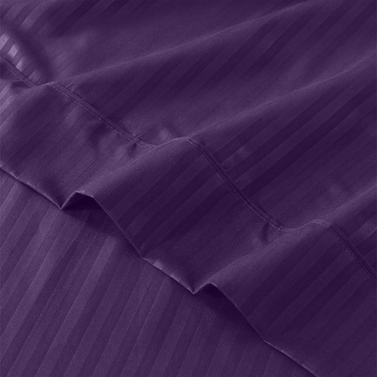 Lux Decor 4/3 Pieces Striped Bed Sheets Set - Hotel Luxury Sheets, Deep Pocket Up to 16 Inches, Extra Soft, Breathable Cooling Sheet & Pillowcases, Easy To Fit, Wrinkle Free, Fade & Stain Resistant Bedding Set