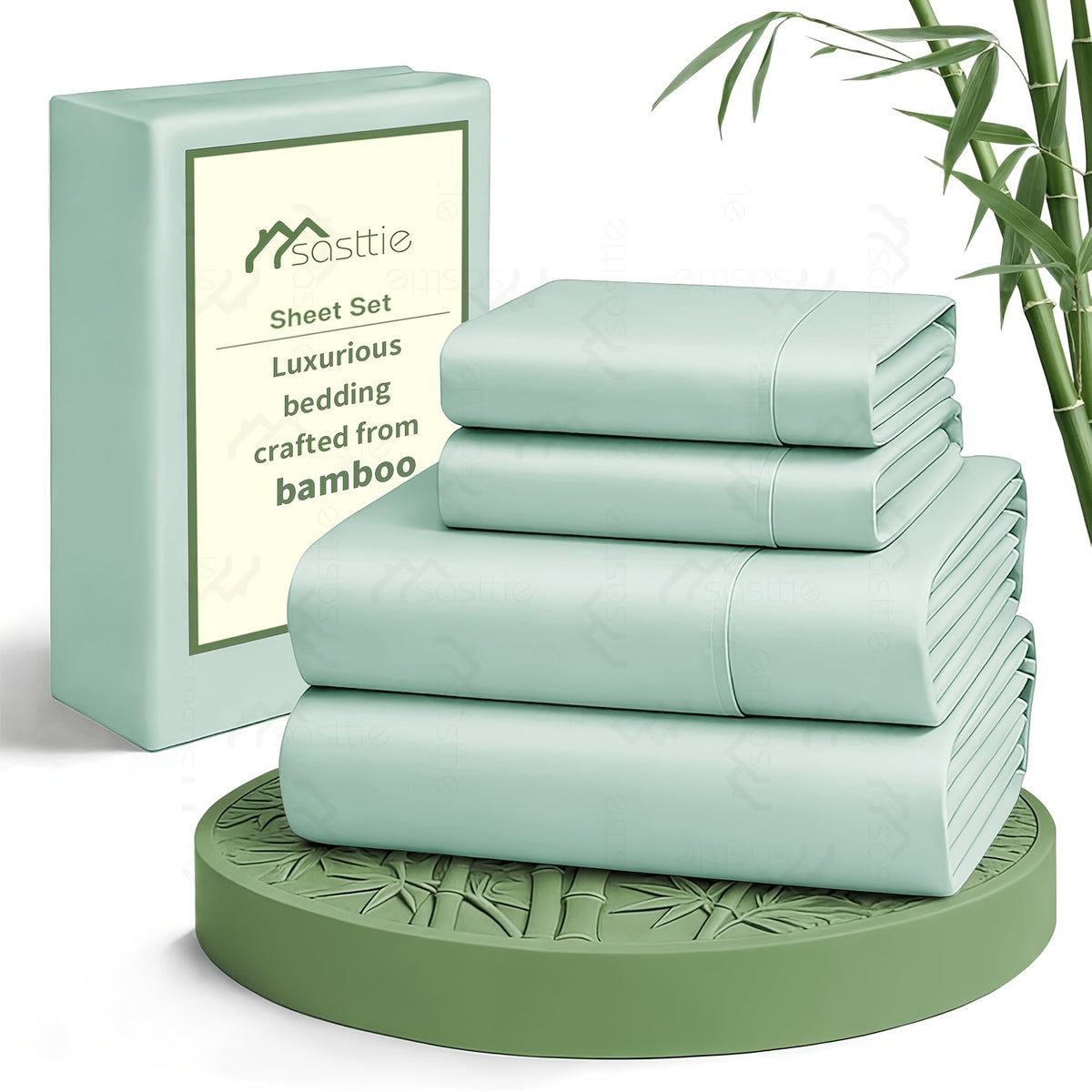 17-Inch Deep Pocket Cooling Sheet Set, 6-Piece Soft Twill Bedding with Double Stitching in 13 Colors for Twin, Full, Queen and King Bedroom Refreshes
